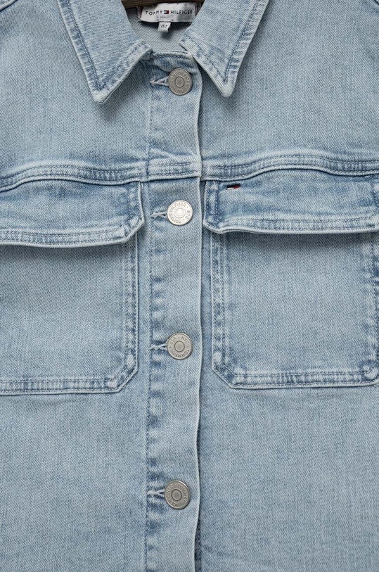 Dziewczynka Tommy Hilfiger bezrękawnik jeansowy dziecięcy KG0KG07225.PPYX niebieski