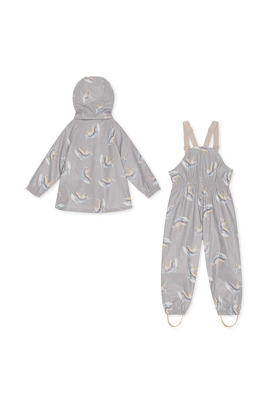 Konges Sløjd salopeta si sacou pentru copii cu captuseala albastru KS4200