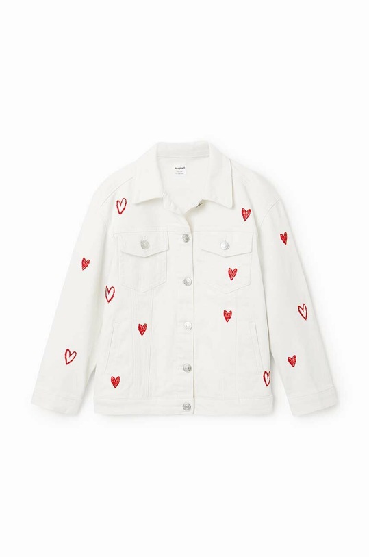 Desigual gyerek farmerkabát 23SGED01 fehér SS23