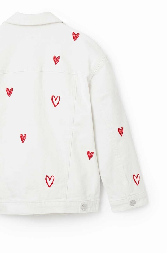 Desigual gyerek farmerkabát 23SGED01 fehér