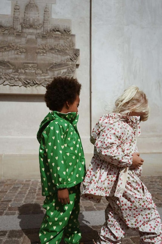 Konges Sløjd salopeta si sacou pentru copii rosu KS3521