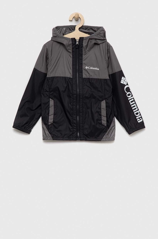 Dětská bunda Columbia Flash Challenger Windbreaker nezateplené černá 1989601.PPYX