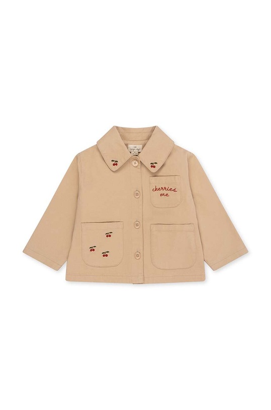 Dětská bunda Konges Sløjd nezateplené béžová KS4577