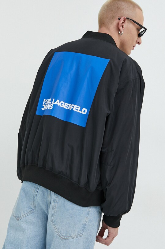 Karl Lagerfeld Jeans bomber dzseki fekete 231D1501