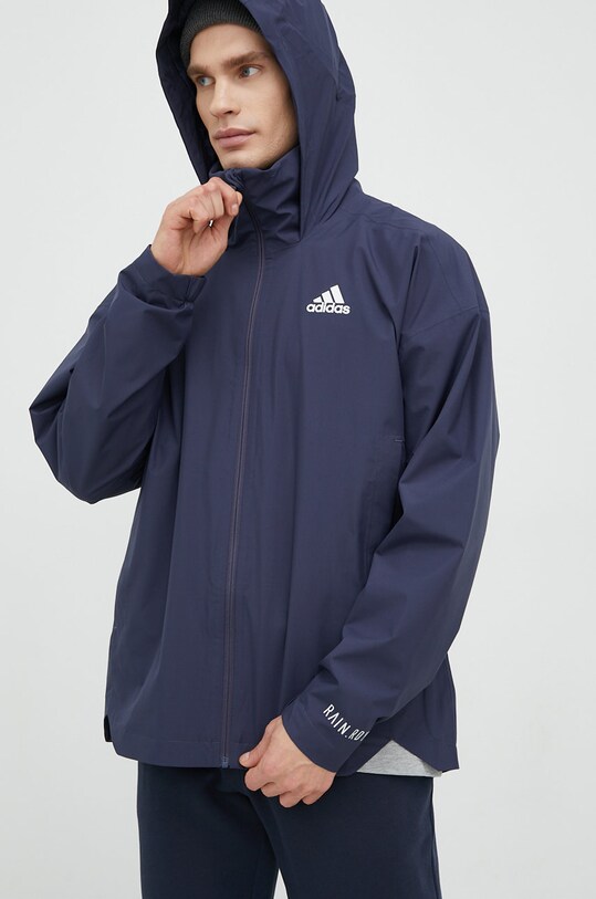 Nepromokavá bunda adidas H65737 námořnická modř