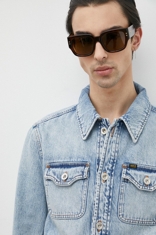 Tiger Of Sweden kurtka jeansowa niebieski T71664003