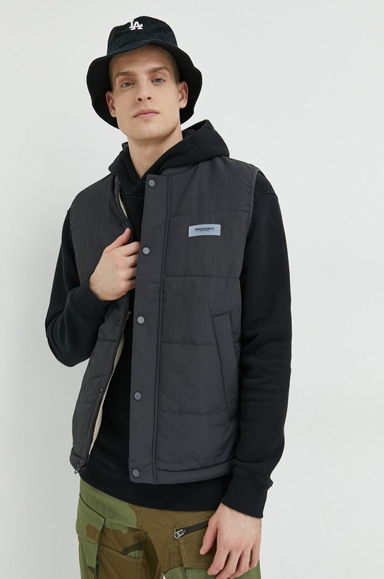 Prsluk Abercrombie & Fitch siva KI132.3046.120