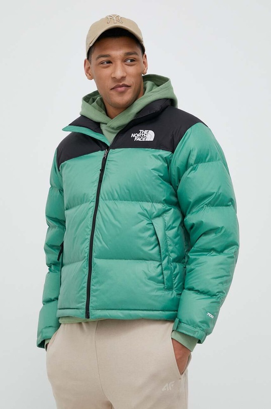 Péřová bunda The North Face 1996 RETRO NUPTSE JACKET zelená NF0A3C8DN111
