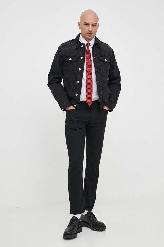 Trussardi giacca di jeans 52S00854.1T006232 nero SS23