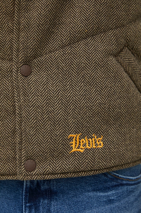 Αμάνικο από μείγμα μαλλιού Levi's A4424.0000 πράσινο