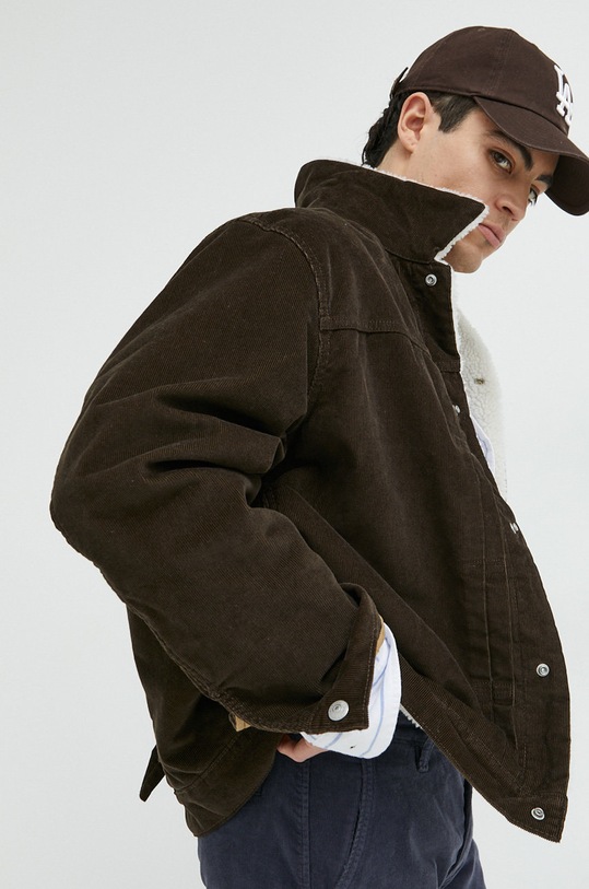 Levi's kurtka sztruksowa bez kaptura brązowy A4882.0004