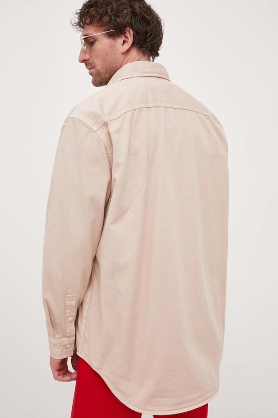 Oblečení Džínová košile Tommy Hilfiger x Shawn Mendes MW0MW31197.PPYX béžová