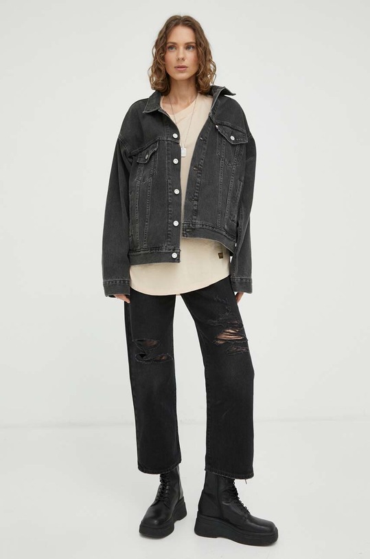 Ρούχα Τζιν μπουφάν Levi's A0054.0002 γκρί