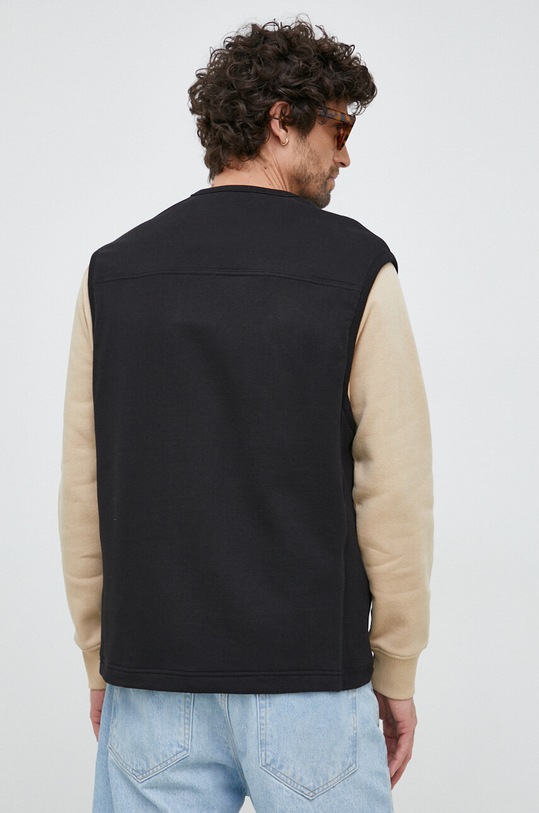 Ruházat Calvin Klein Jeans pamut mellény J30J323166.PPYX fekete