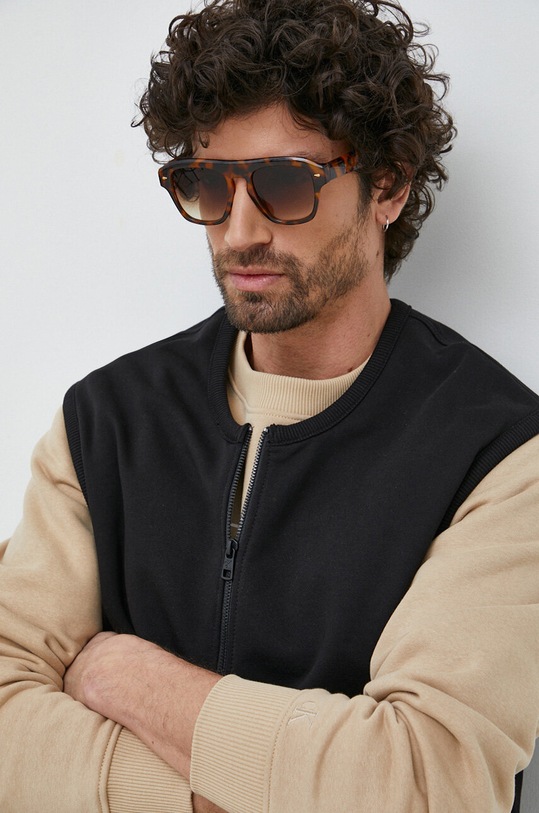 Calvin Klein Jeans pamut mellény fekete J30J323166.PPYX