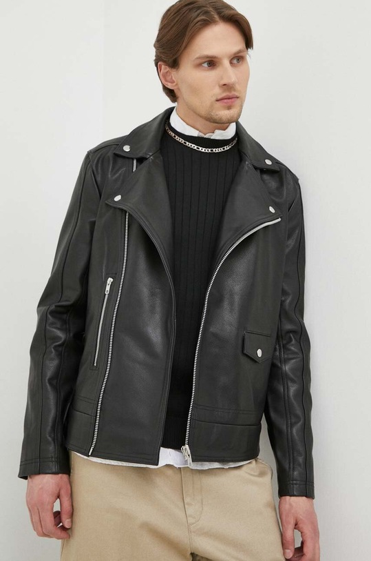 Bruuns Bazaar ramoneska skórzana Paris BBM1523 czarny SS23