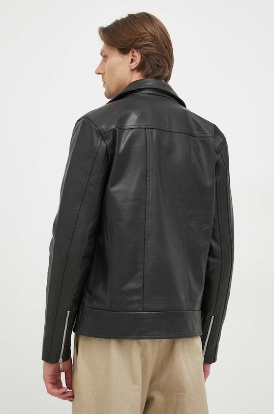 Odzież Bruuns Bazaar ramoneska skórzana Paris BBM1523 czarny