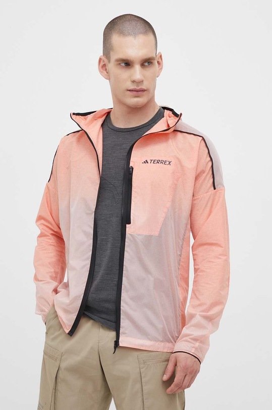Ветровка adidas TERREX Agravic Windweave с капюшоном оранжевый HZ1327