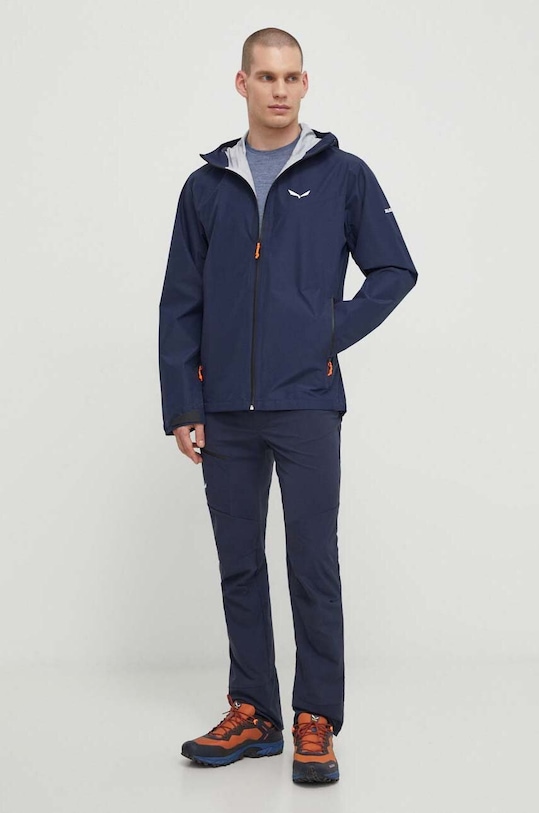 Salewa kurtka outdoorowa Puez Aqua 4 PTX 2.5L 00.0000028615 granatowy AW25