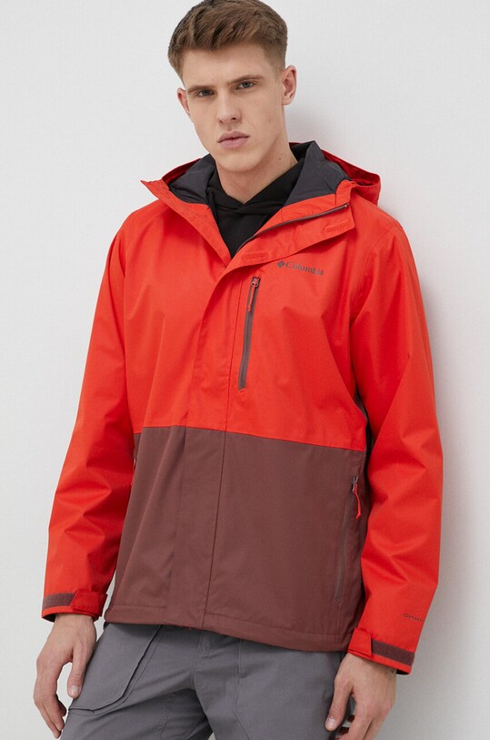 Куртка outdoor Columbia Hikebound с капюшоном красный 1988621