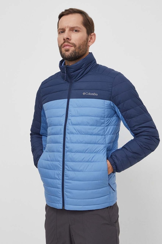 Športová bunda Columbia Silver Falls jemné zateplenie tmavomodrá 2034495