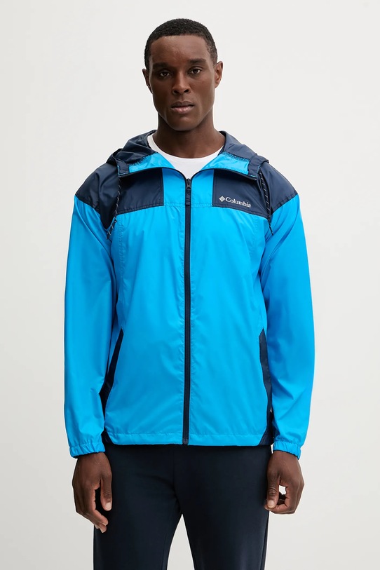 Куртка Columbia с капюшоном голубой 1988735.SS23