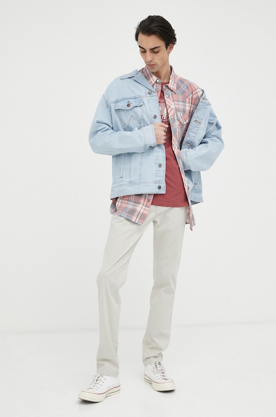 Wrangler kurtka jeansowa W45973Y94 niebieski SS23