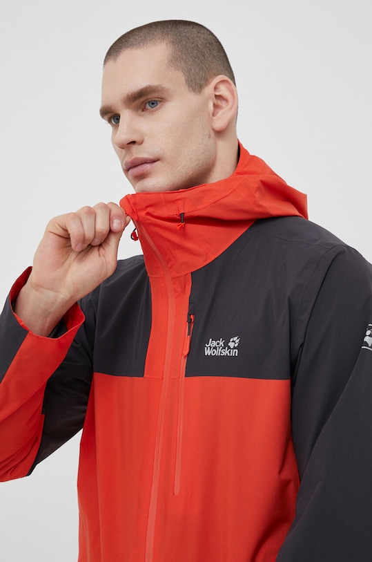 Jack Wolfskin geaca Go Hike cu captuseala rosu 1114051