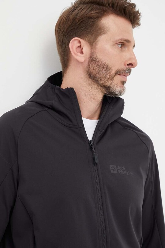Jack Wolfskin kurtka outdoorowa Feldberg Hoody czarny 1306922