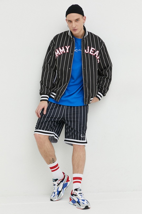 Tommy Jeans kurtka bomber bez kaptura czarny DM0DM15917.PPYX