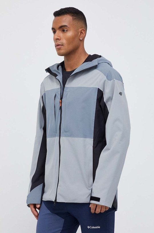 4F szabadidős kabát nem szigetelt szürke 4FSS23TTJAM078