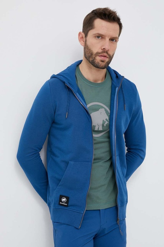Mammut bluza dresowa ML Hooded z kapturem niebieski 1014.05030