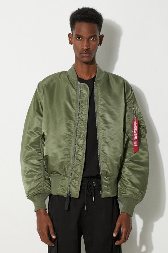 Oboustranná bomber bunda Alpha Industries MA-1 přechodné zelená 100101.01