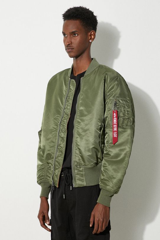 Oboustranná bomber bunda Alpha Industries MA-1 100101.01 zelená