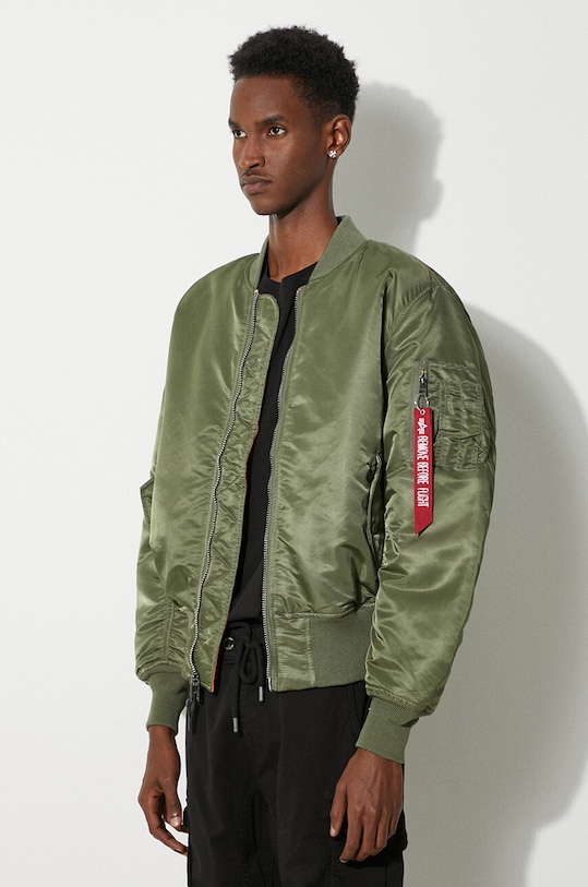Oboustranná bomber bunda Alpha Industries MA-1 100101.01 zelená