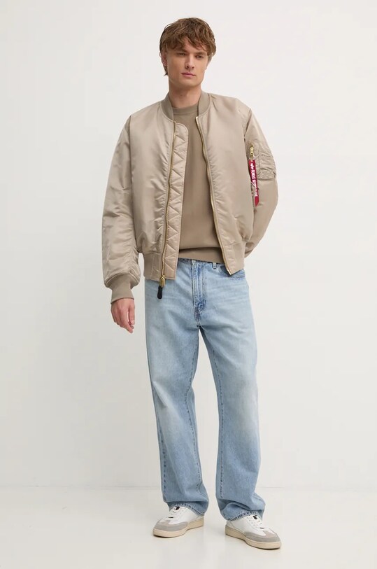 Одежда Куртка-бомбер Alpha Industries 100101.03 бежевый