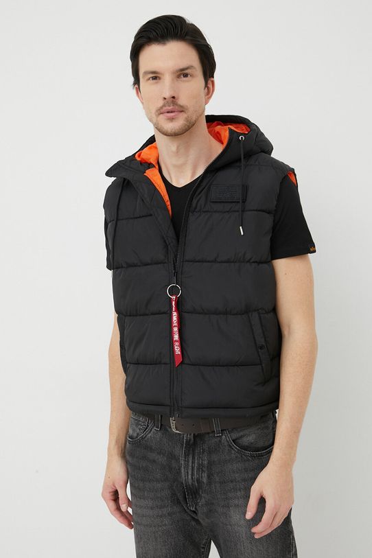 Alpha Industries vestă cu captuseala negru 118110.03