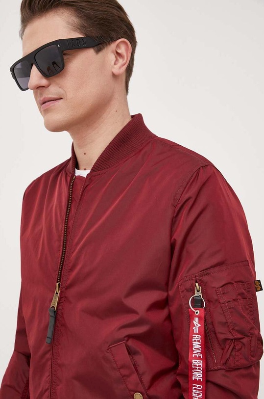 Alpha Industries bomber jacket maroon 191103.184