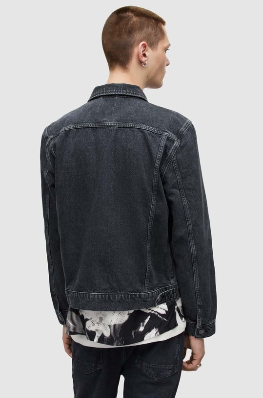 Kožený křivák AllSaints černá MA002Y