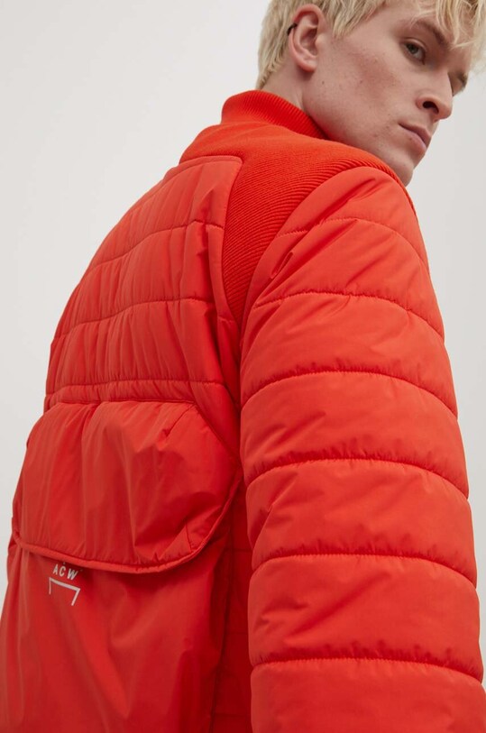 Bunda A-COLD-WALL* Asymmetric Padded Jacket červená ACWMO154