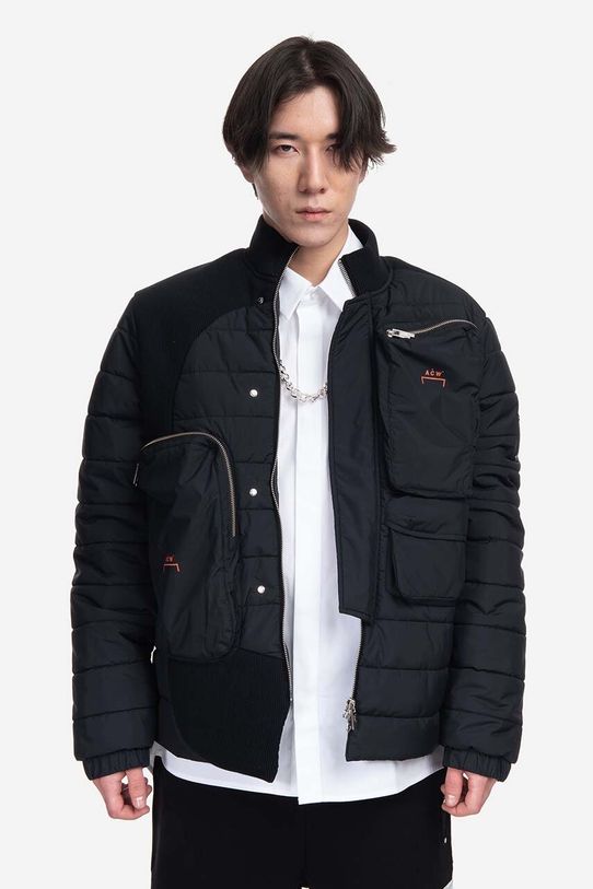 A-COLD-WALL* kurtka Asymmetric Padded Jacket bez kaptura czarny ACWMO154