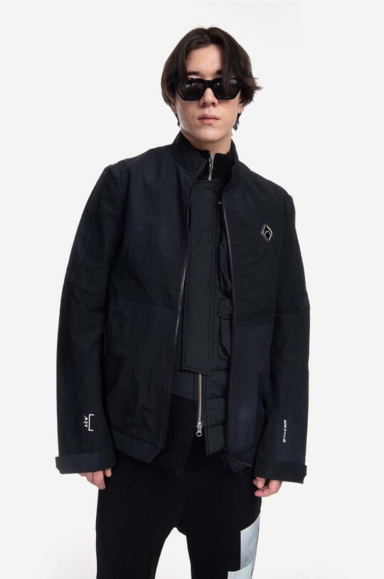 A-COLD-WALL* geacă Irregular Dye Overshirt necaptusit negru ACWMSH085