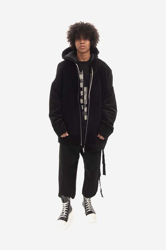 Rick Owens jacket Front Peter DU02B4790.VS.BLACK black SS23