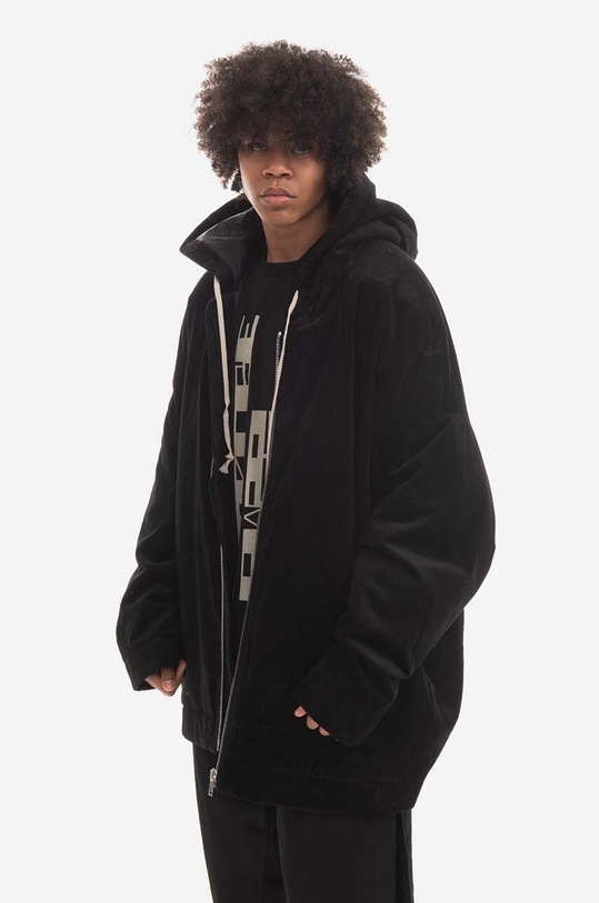 Rick Owens jacket Front Peter DU02B4790.VS.BLACK