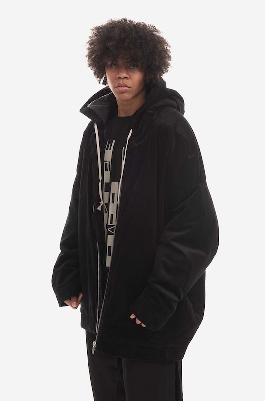 Rick Owens jacket Front Peter DU02B4790.VS.BLACK