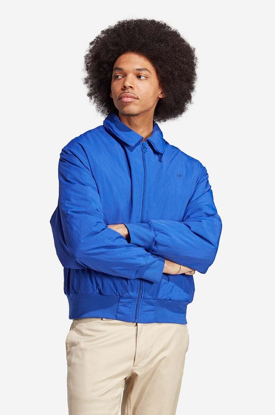 adidas Originals geacă Premium Essentials Jacket cu captuseala albastru HR2981