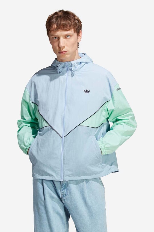 adidas Originals kurtka Adicolor Seasonal Archive Windbreaker pozostałe niebieski HR8934