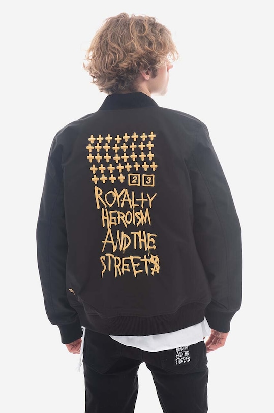 Odzież KSUBI kurtka bomber MRHC22JK01 czarny