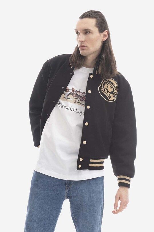 Billionaire Boys Club kurtka bomber z domieszką wełny Astro Varsity