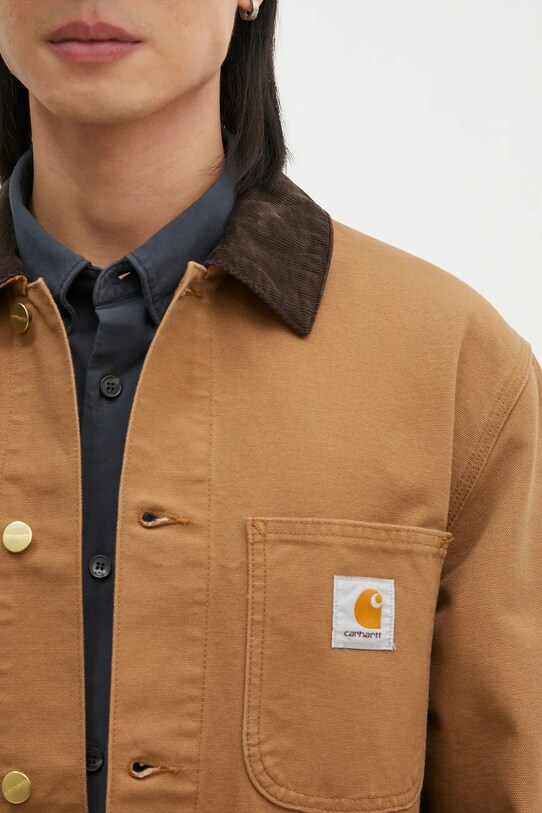 Памучно яке Carhartt WIP Michigan Coat кафяв I031519